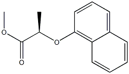 [R,(-)]-2-(1-Naphtyloxy)propionic acid methyl ester Struktur