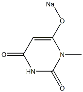 1-Methyl-6-sodiooxy-2,4(1H,3H)-pyrimidinedione Struktur