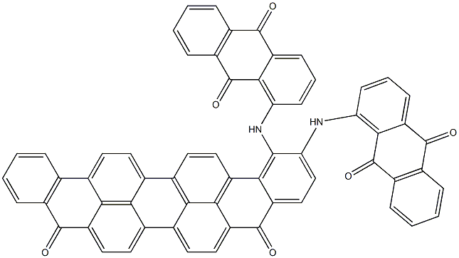 Bis(1-anthraquinonylamino)violanthrene-5,10-dione Struktur