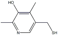 2,4-Dimethyl-5-mercaptomethyl-3-pyridinol Struktur