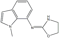 1-Methyl-7-(oxazolidin-2-ylideneamino)-1H-indole Struktur