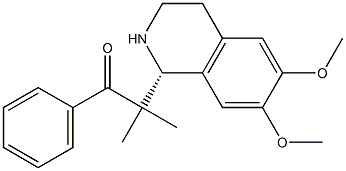 (1R)-6,7-Dimethoxy-1,2,3,4-tetrahydro-1-(1-methyl-1-benzoylethyl)isoquinoline Struktur