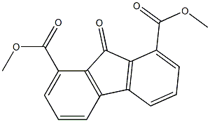 9-Oxo-9H-fluorene-1,8-dicarboxylic acid dimethyl ester Struktur