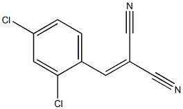 2-(2,4-Dichlorobenzylidene)propanedinitrile Struktur