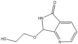 6,7-Dihydro-7-(2-hydroxyethoxy)-5H-pyrrolo[3,4-b]pyridin-5-one Struktur