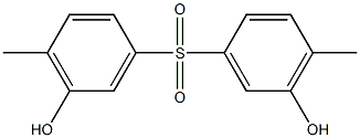 3,3'-Sulfonylbis(6-methylphenol) Struktur