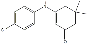 3-(4-Chloroanilino)-5,5-dimethyl-2-cyclohexene-1-one Struktur