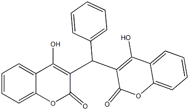 3,3'-(Benzylidene)bis(4-hydroxy-2H-1-benzopyran-2-one) Struktur