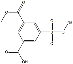 3-Methoxycarbonyl-5-(sodiosulfo)benzoic acid Struktur