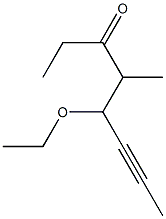 4-Ethoxy-5-methyl-2-octyn-6-one Struktur