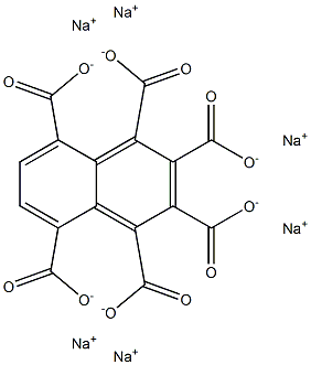 1,2,3,4,5,8-Naphthalenehexacarboxylic acid hexasodium salt Struktur