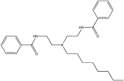 N,N'-[Octyliminobis(2,1-ethanediyl)]bisbenzamide Struktur