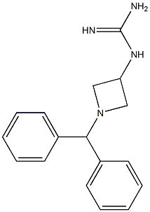 1-[1-(Diphenylmethyl)azetidin-3-yl]guanidine Struktur