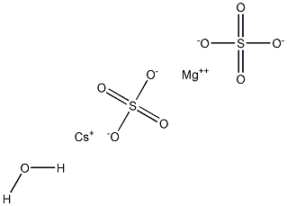 Cesium magnesium disulfate hydrate Struktur