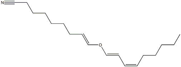 (E)-9-[[(1E,3Z)-1,3-Nonadienyl]oxy]-8-nonenenitrile Struktur