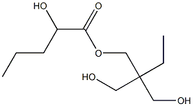 2-Hydroxyvaleric acid 2,2-bis(hydroxymethyl)butyl ester Struktur