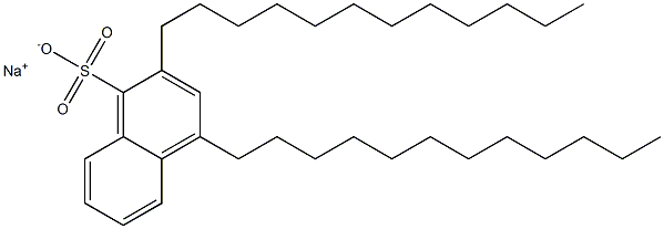 2,4-Didodecyl-1-naphthalenesulfonic acid sodium salt Struktur