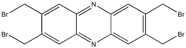 2,3,7,8-Tetrakis(bromomethyl)phenazine Struktur