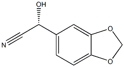 (R)-(1,3-Benzodioxole-5-yl)hydroxyacetonitrile Struktur