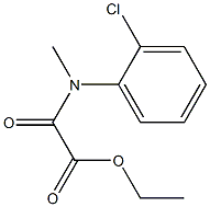 N-(2-Chlorophenyl)-N-methyloxamidic acid ethyl ester Struktur