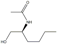 (-)-N-[(S)-1-(Hydroxymethyl)pentyl]acetamide Struktur