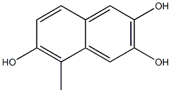 5-Methylnaphthalene-2,3,6-triol Struktur