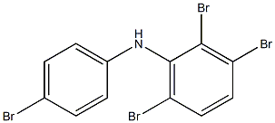 2,3,6-Tribromophenyl 4-bromophenylamine Struktur