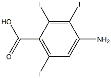 4-Amino-2,3,6-triiodobenzoic acid Struktur