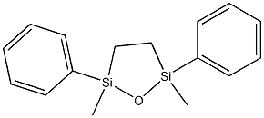 2,5-Dimethyl-2,5-diphenyl-1-oxa-2,5-disilacyclopentane Struktur