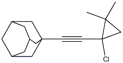 1-[(1-Adamantyl)ethynyl]-1-chloro-2,2-dimethylcyclopropane Struktur