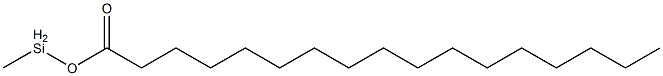 Heptadecanoic acid methylsilyl ester Struktur