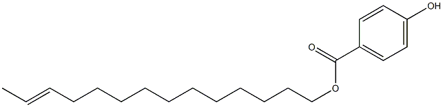 4-Hydroxybenzoic acid 12-tetradecenyl ester Struktur