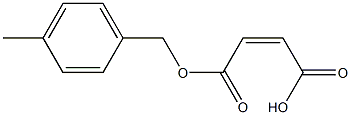 Maleic acid hydrogen 1-(p-methylbenzyl) ester Struktur