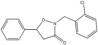 2-(2-Chlorobenzyl)-5-phenylisoxazolidin-3-one Struktur