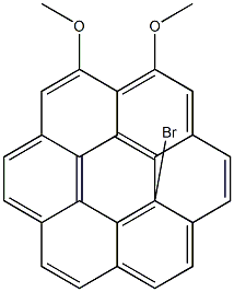 1,18-Dimethoxy-9-bromodinaphtho[2,1-c:1',2'-g]phenanthrene Struktur