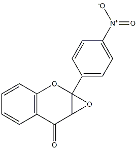 2,3-Epoxy-2,3-dihydro-4'-nitroflavone Struktur