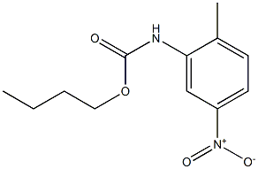 2-Methyl-5-nitrophenylcarbamic acid butyl ester Struktur