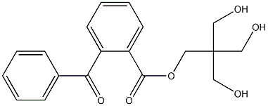 o-Benzoylbenzoic acid 3-hydroxy-2,2-bis(hydroxymethyl)propyl ester Struktur