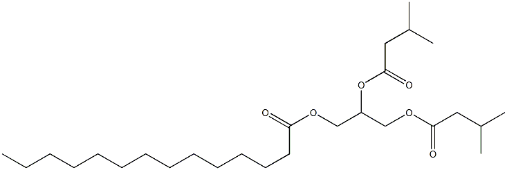 (+)-D-Glycerol 1,2-diisovalerate 3-myristate Struktur