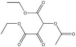 3-(Acetyloxy)-2-oxobutanedioic acid diethyl ester Struktur