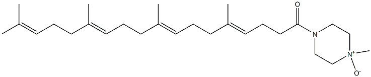 1-Methyl-4-(5,9,13,17-tetramethyl-1-oxo-4,8,12,16-octadecatetren-1-yl)piperazine 1-oxide Struktur