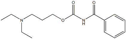 Benzoylcarbamic acid 3-(diethylamino)propyl ester Struktur