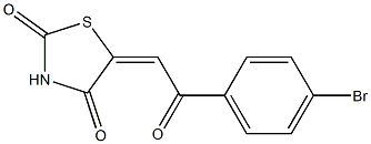 Dihydro-5-[(4-bromobenzoyl)methylene]thiazole-2,4-dione Struktur