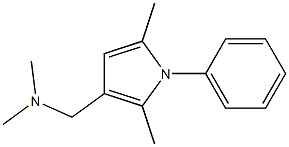 N,N-Dimethyl-1-(phenyl)-2,5-dimethyl-1H-pyrrole-3-methanamine Struktur