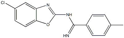 N1-(5-Chlorobenzoxazol-2-yl)-4-methylbenzamidine Struktur