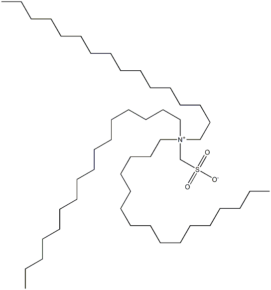 N,N-Dihexadecyl-N-sulfonatomethyl-1-hexadecanaminium Struktur