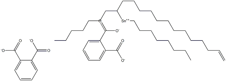 Bis[phthalic acid 1-(12-tridecenyl)]dioctyltin(IV) salt Struktur