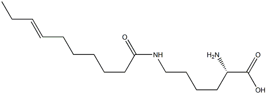 N6-(7-Decenoyl)lysine Struktur