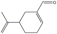 5-Isopropenyl-1-cyclohexene-1-carbaldehyde Struktur