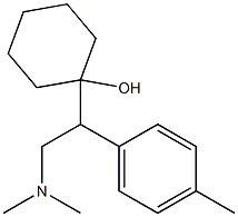 1-[1-(4-Methylphenyl)-2-dimethylaminoethyl]cyclohexanol Struktur